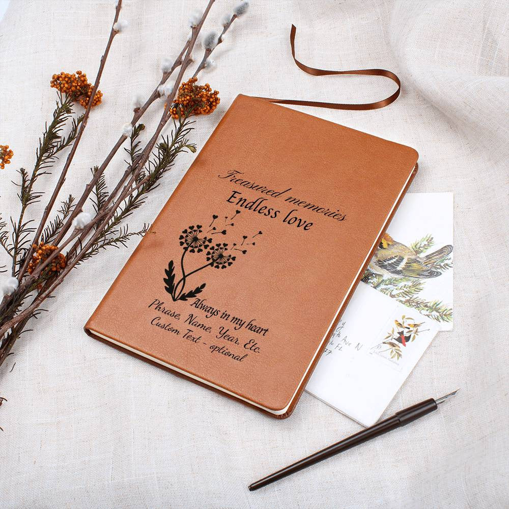 Treasured memories - Graphic Leather Journal