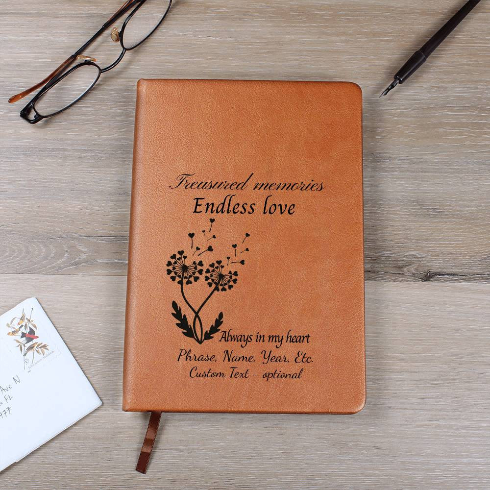 Treasured memories - Graphic Leather Journal