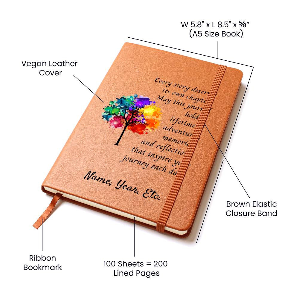 Every story - Graphic Leather Journal