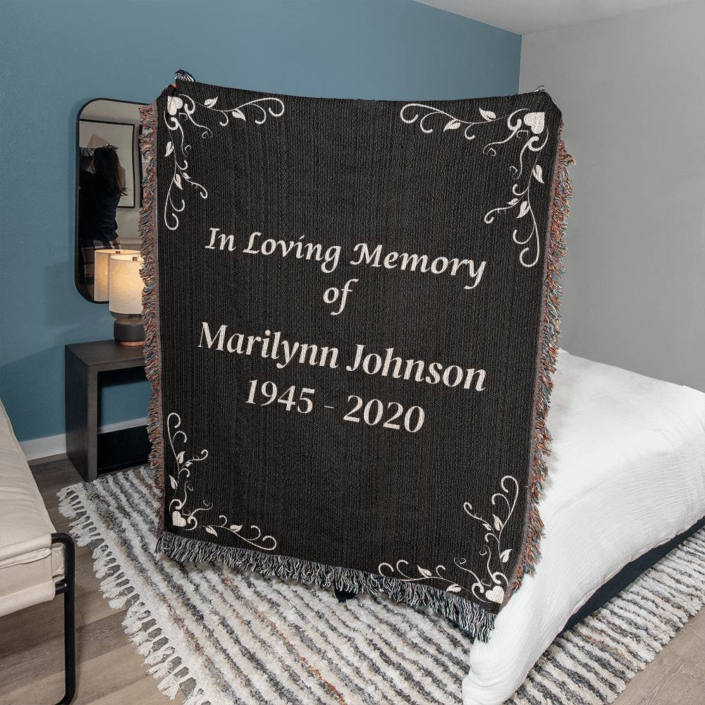 In Loving Memory - Heirloom Woven Blanket (Personalized)